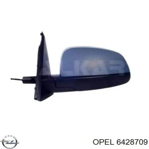 Comprar 6428709 Opel Cristal de espejo retrovisor exterior izquierdo