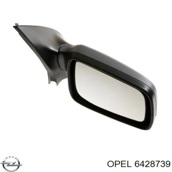 Cristal de retrovisor exterior derecho Opel 6428739