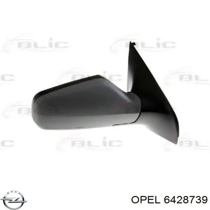 Comprar 6428739 Opel Cristal de espejo retrovisor derecho