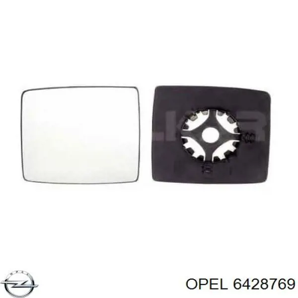 Comprar 6428769 Opel Cristal de espejo retrovisor derecho