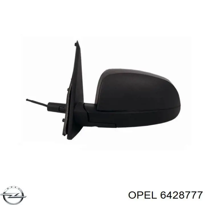 6428777 Opel cristal de espejo retrovisor exterior izquierdo