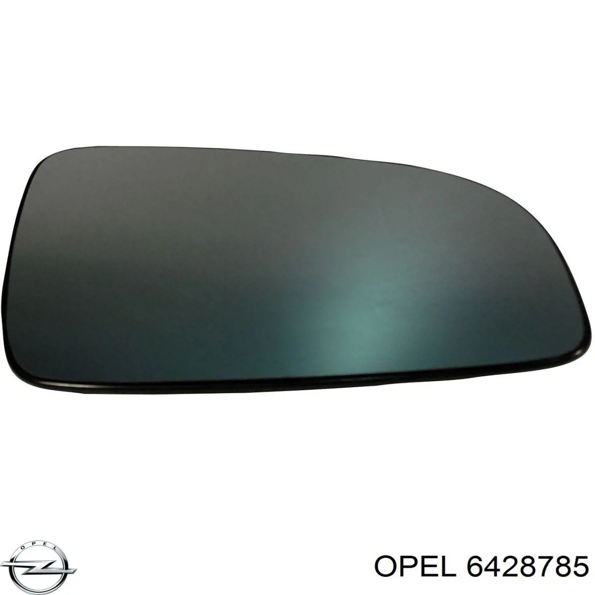 6428785 Opel cristal de espejo retrovisor exterior derecho