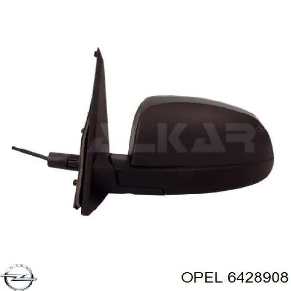 6428908 Opel superposicion(cubierta De Espejo Retrovisor Derecho)