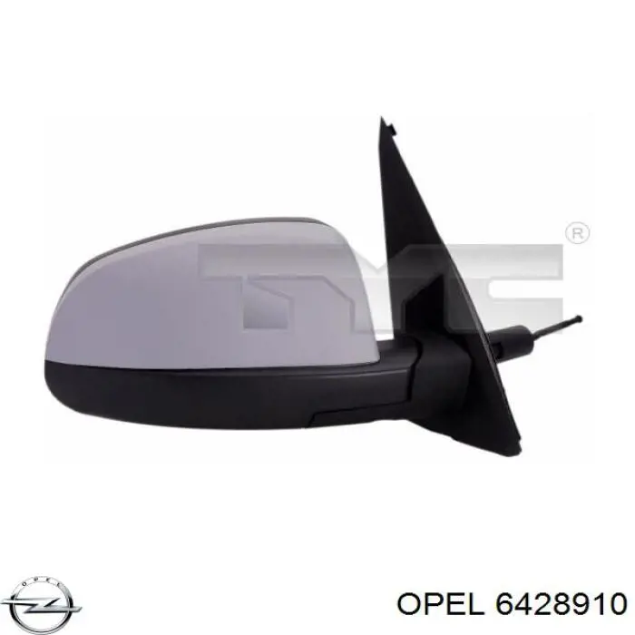 6428910 Opel superposicion(cubierta De Espejo Retrovisor Derecho)