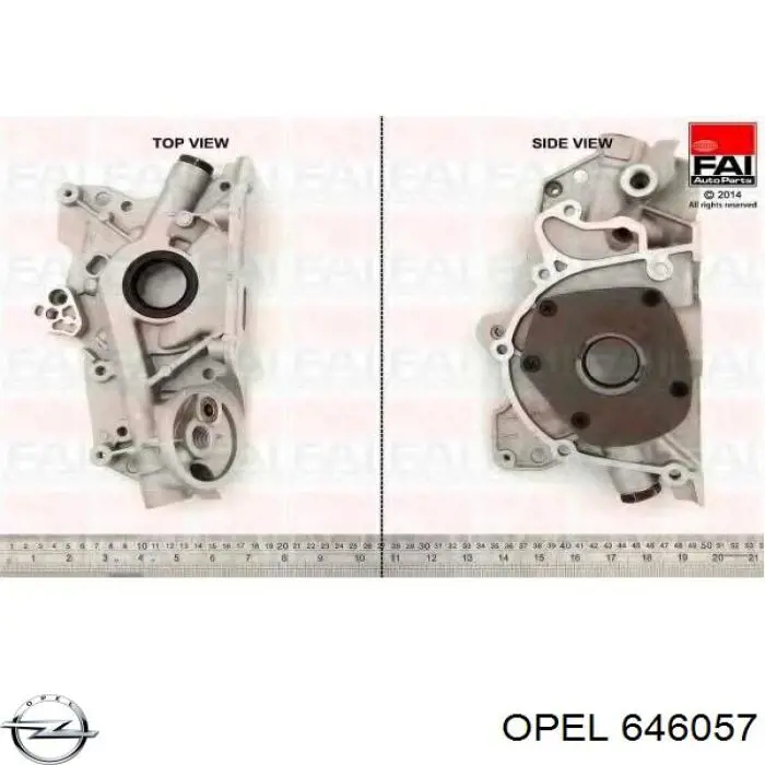 646057 Opel bomba de aceite