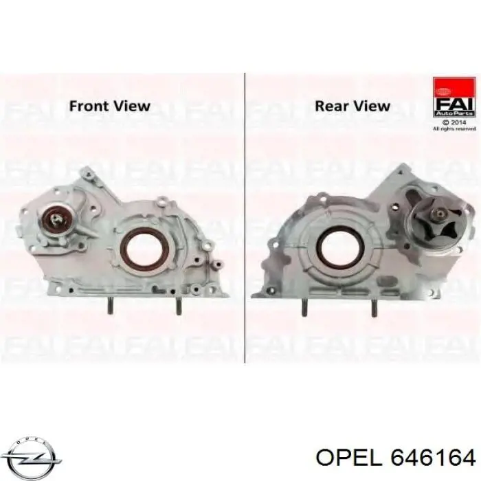 Bomba de aceite Opel 646164 precio, desde 65,17 EUR