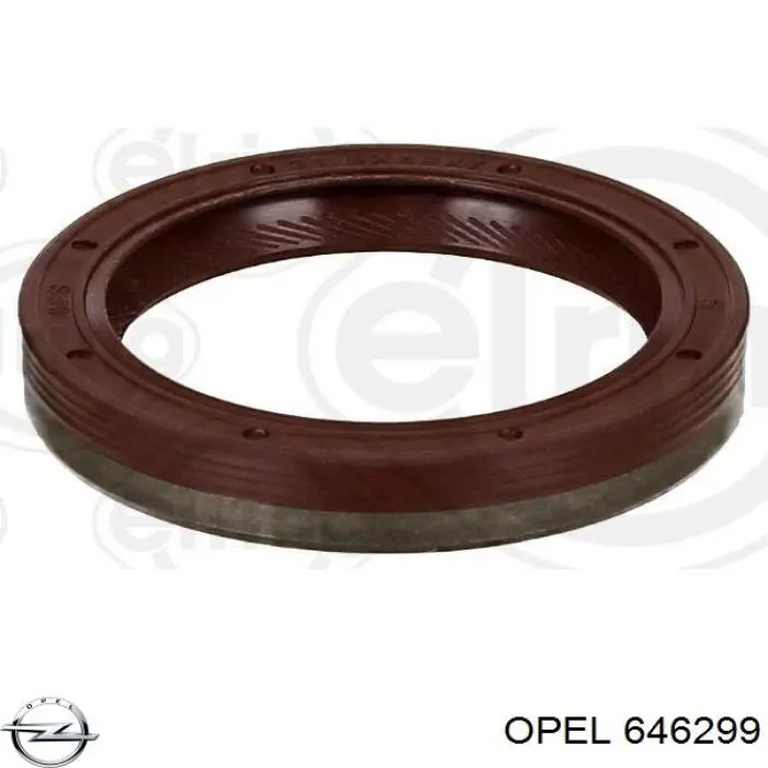  6 46 299 Opel anillo retén, cigüeñal frontal