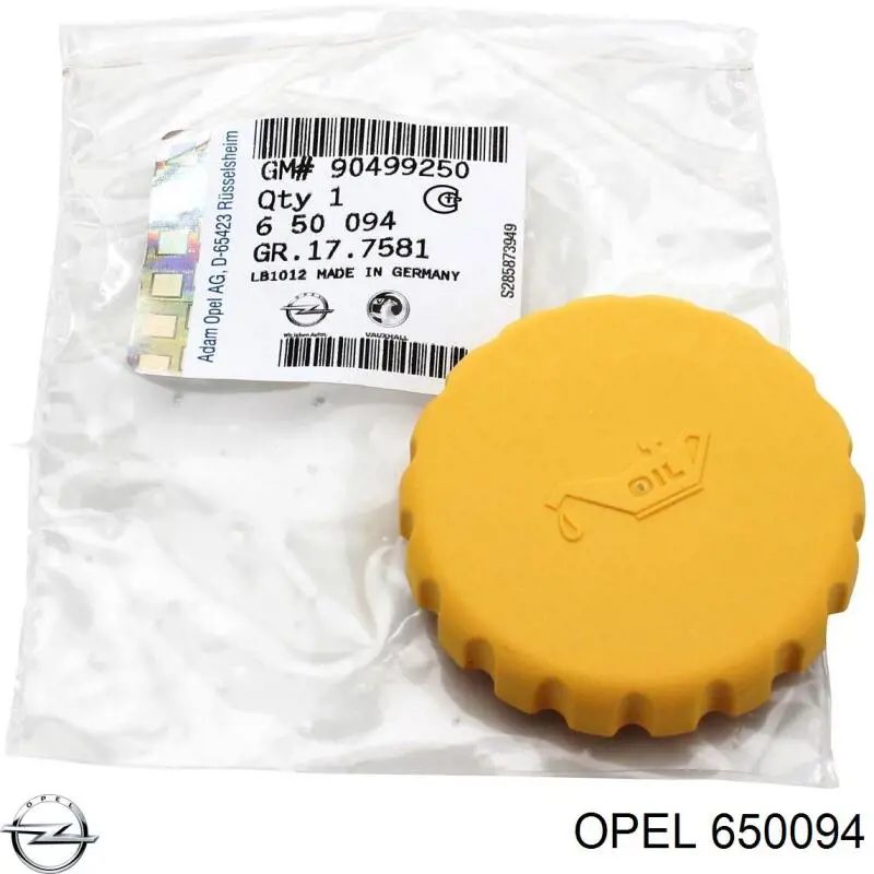 Comprar 650094 Opel Tapa de aceite de motor