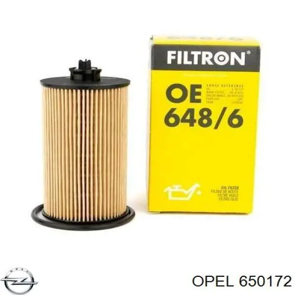 650172 Opel filtro de aceite