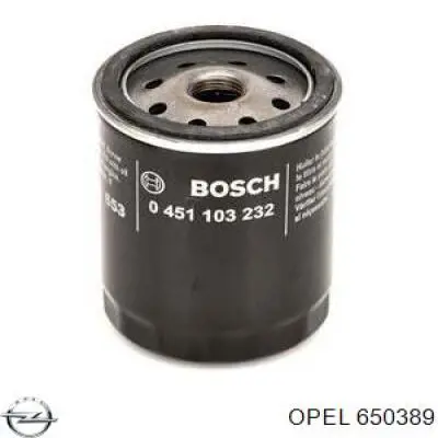 650389 Opel filtro de aceite