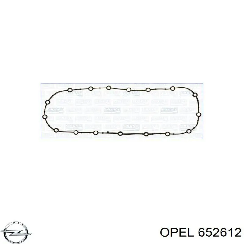 652612 Opel junta, cárter de aceite, superior