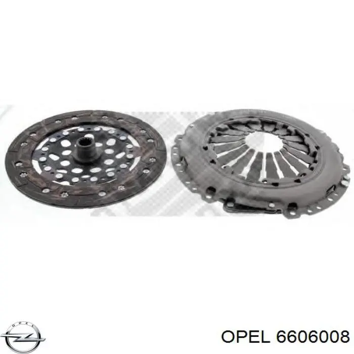 6606008 Opel kit de embrague (3 partes)