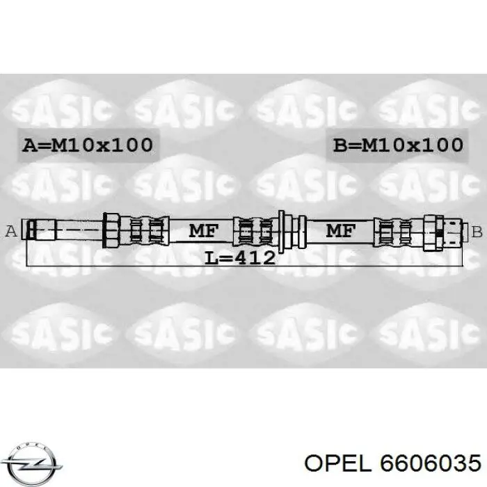 6606035 Opel kit de embrague (3 partes)