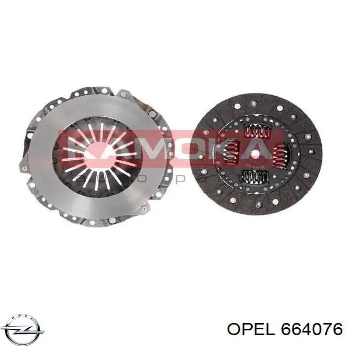 6 64 076 Opel disco de embrague