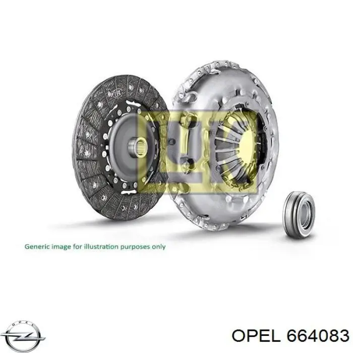 664083 Opel disco de embrague