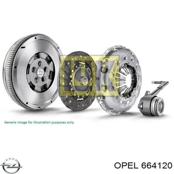 664120 Opel disco de embrague