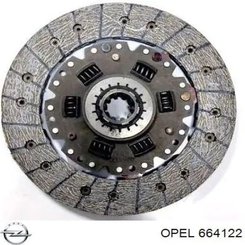 664122 Opel disco de embrague