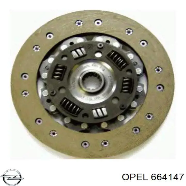 664147 Opel disco de embrague