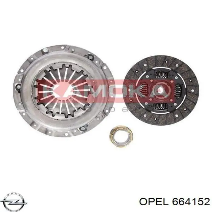 664152 Opel disco de embrague