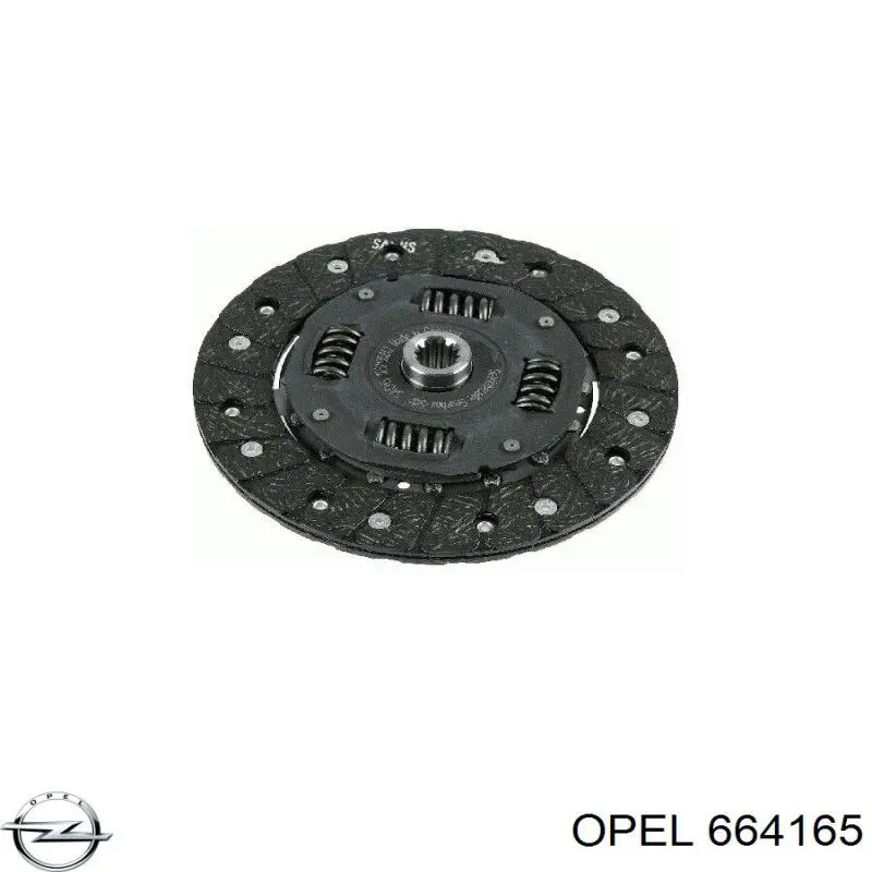 Disco de embrague 0664165 Opel
