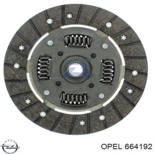 664192 Opel disco de embrague