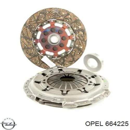 6 64 225 Opel disco de embrague