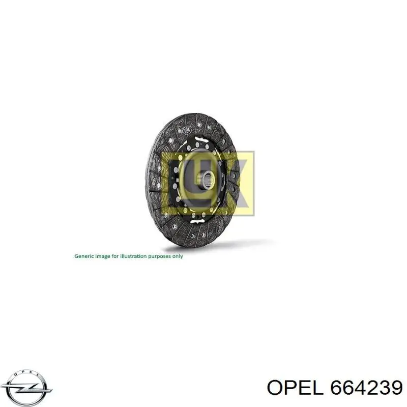 664239 Opel disco de embrague