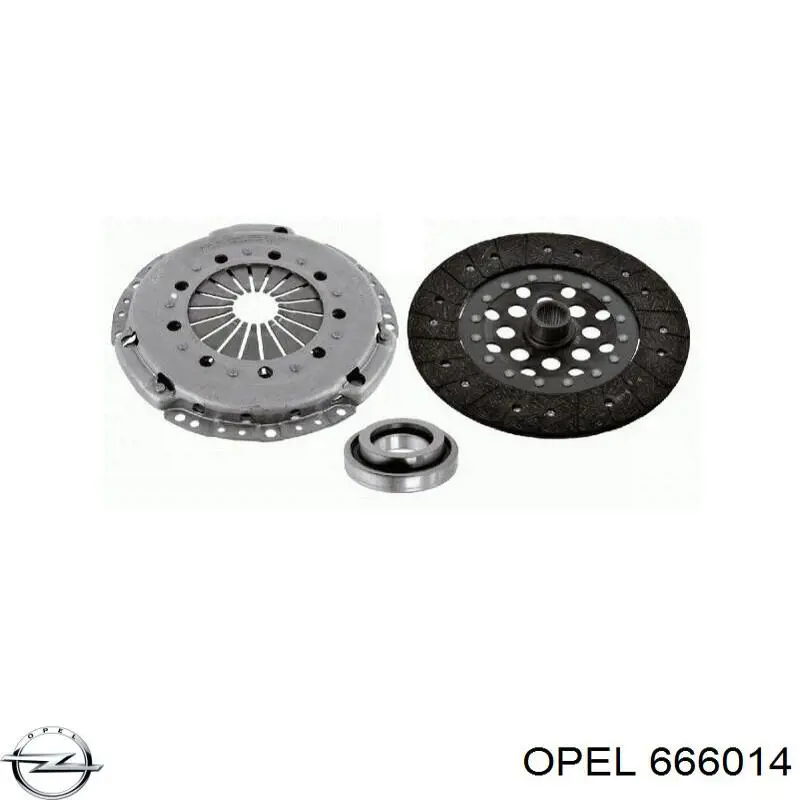 666014 Opel plato de presión del embrague