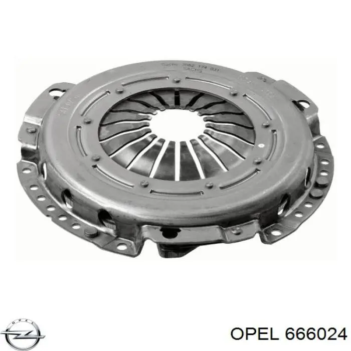 666024 Opel plato de presión de embrague