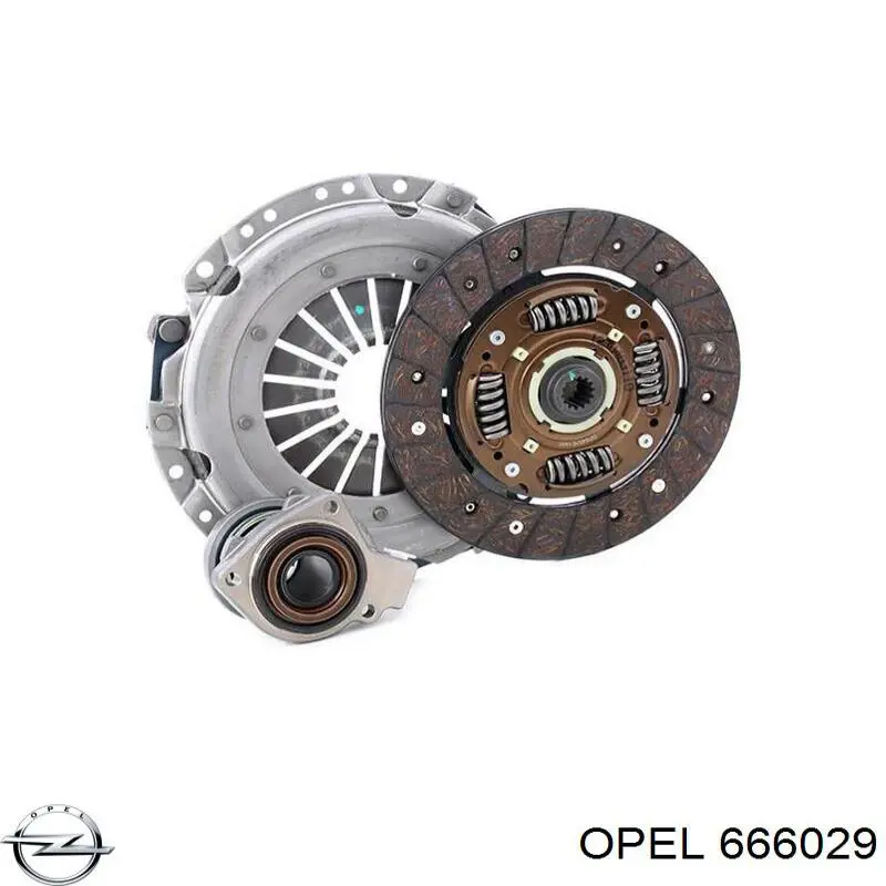 666029 Opel plato de presión de embrague