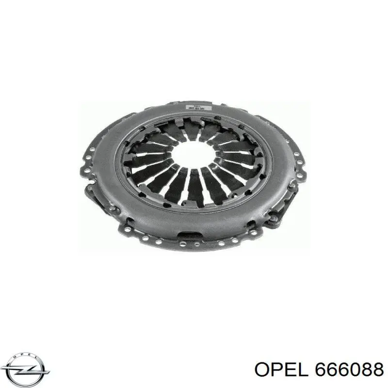 666088 Opel plato de presión del embrague