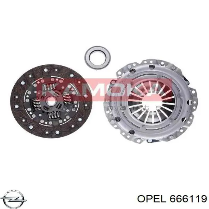 666119 Opel plato de presión del embrague