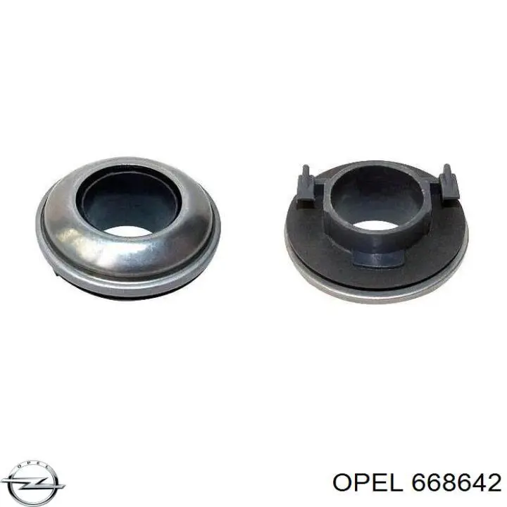 668642 Opel cojinete de desembrague