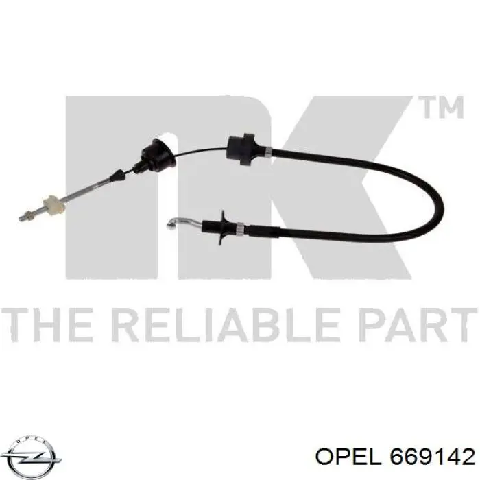 669.142 Opel cable de embrague