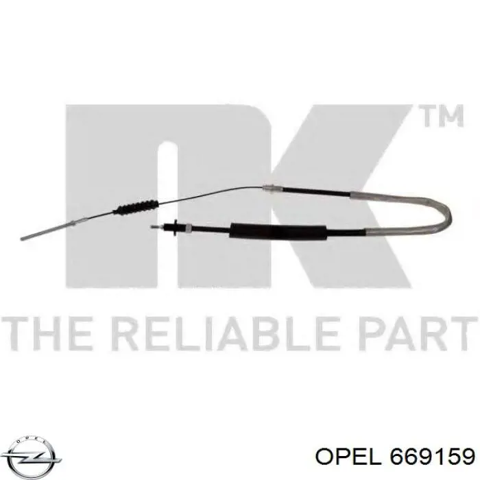 669159 Opel cable de embrague