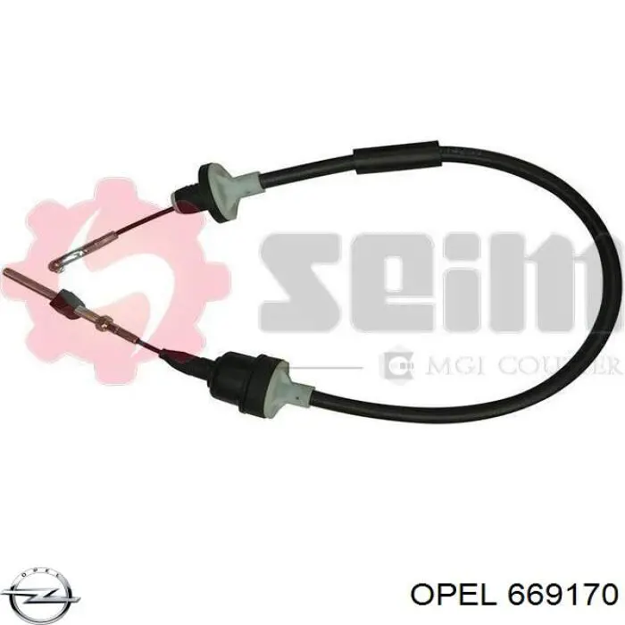 669170 Opel Cable de accionamiento del embrague
