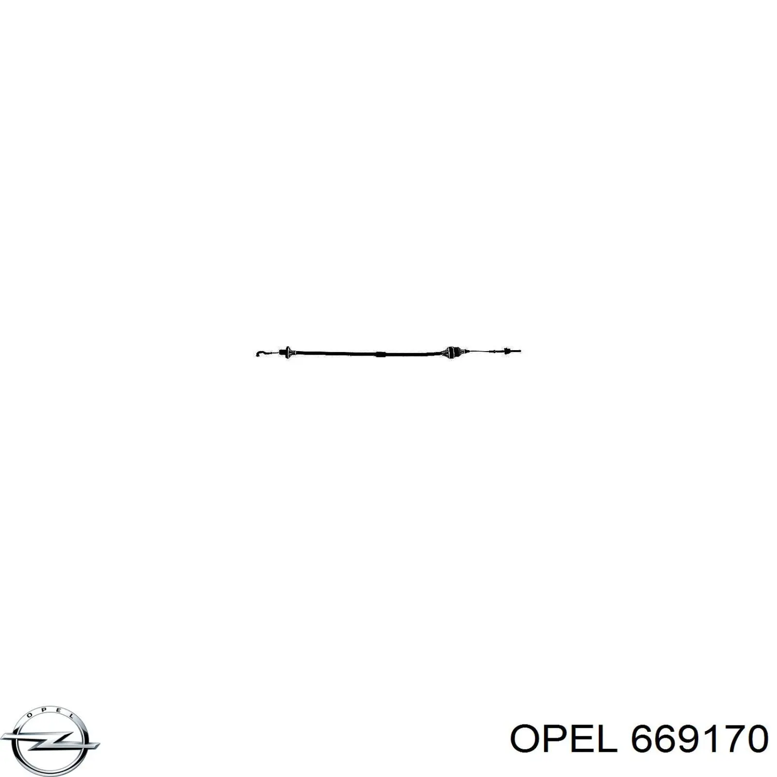 6 69 170 Opel cable de embrague