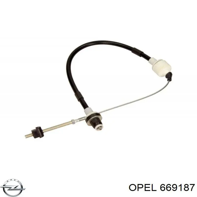 669187 Opel cable de embrague