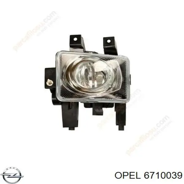 6710039 Opel faro antiniebla izquierdo