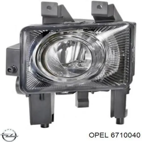 Luz antiniebla derecha para Opel Astra (L69)