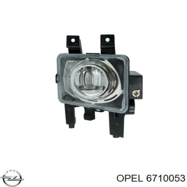 6710053 Opel faro antiniebla izquierdo