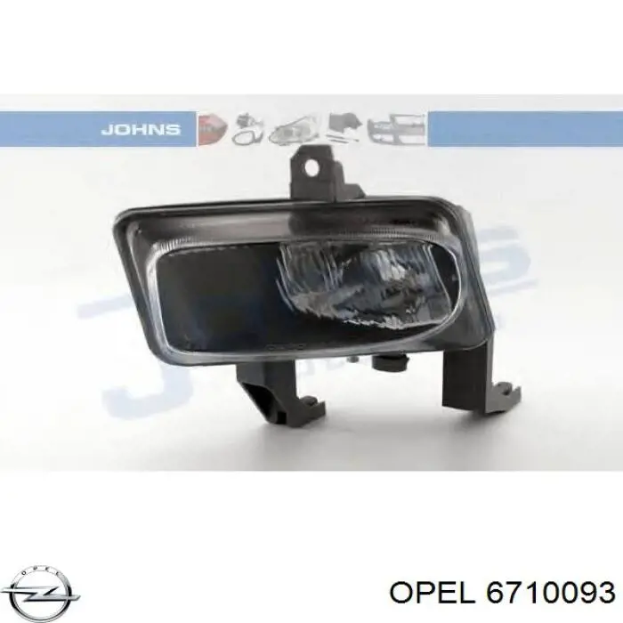 6710093 Opel luz antiniebla izquierdo