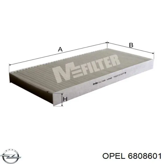 Comprar 6808601 Opel Filtro de aire del habitáculo