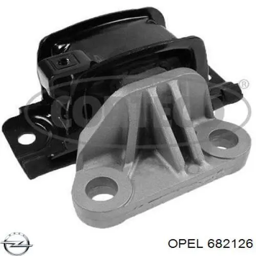 682126 Opel soporte motor izquierdo