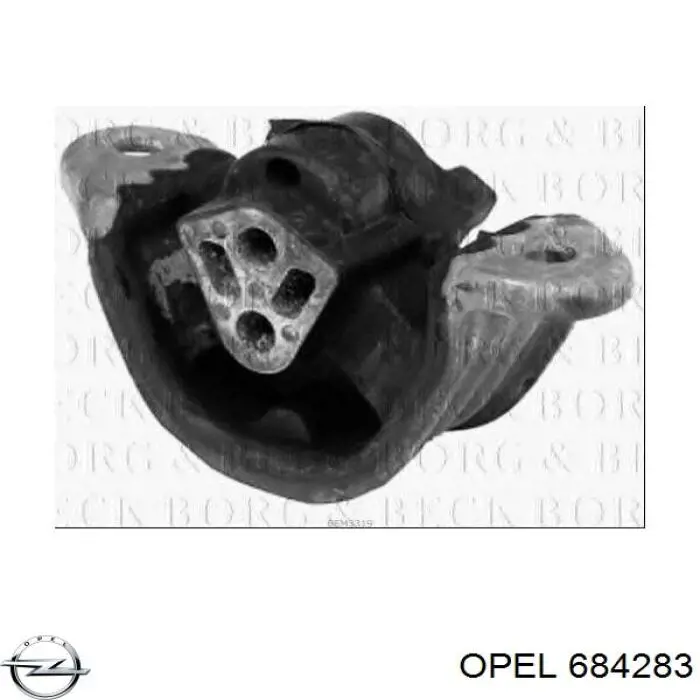 684283 Opel soporte de motor derecho