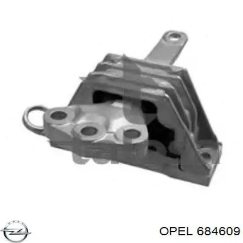 684609 Opel soporte de motor derecho