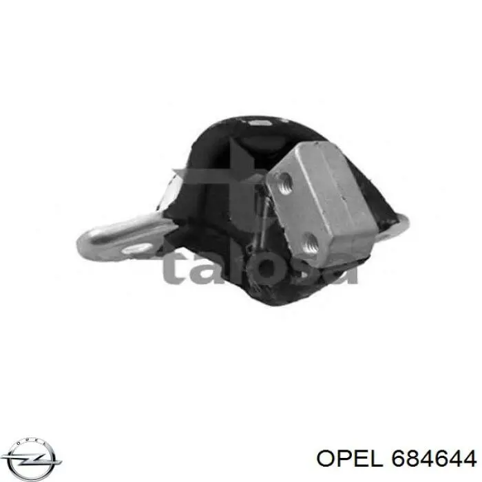 684644 Opel soporte de motor derecho
