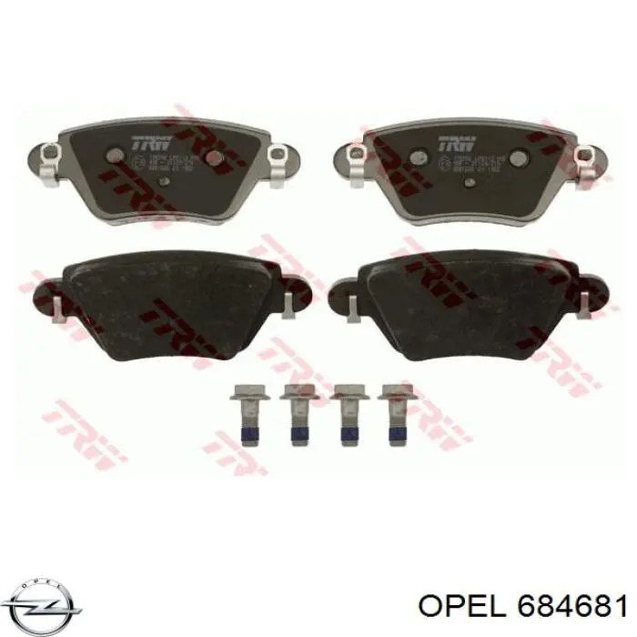 684681 Opel soporte motor izquierdo