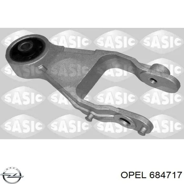 684717 Opel soporte de motor trasero