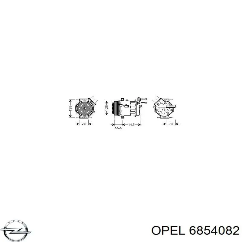 Compresor de ac Opel 6854082